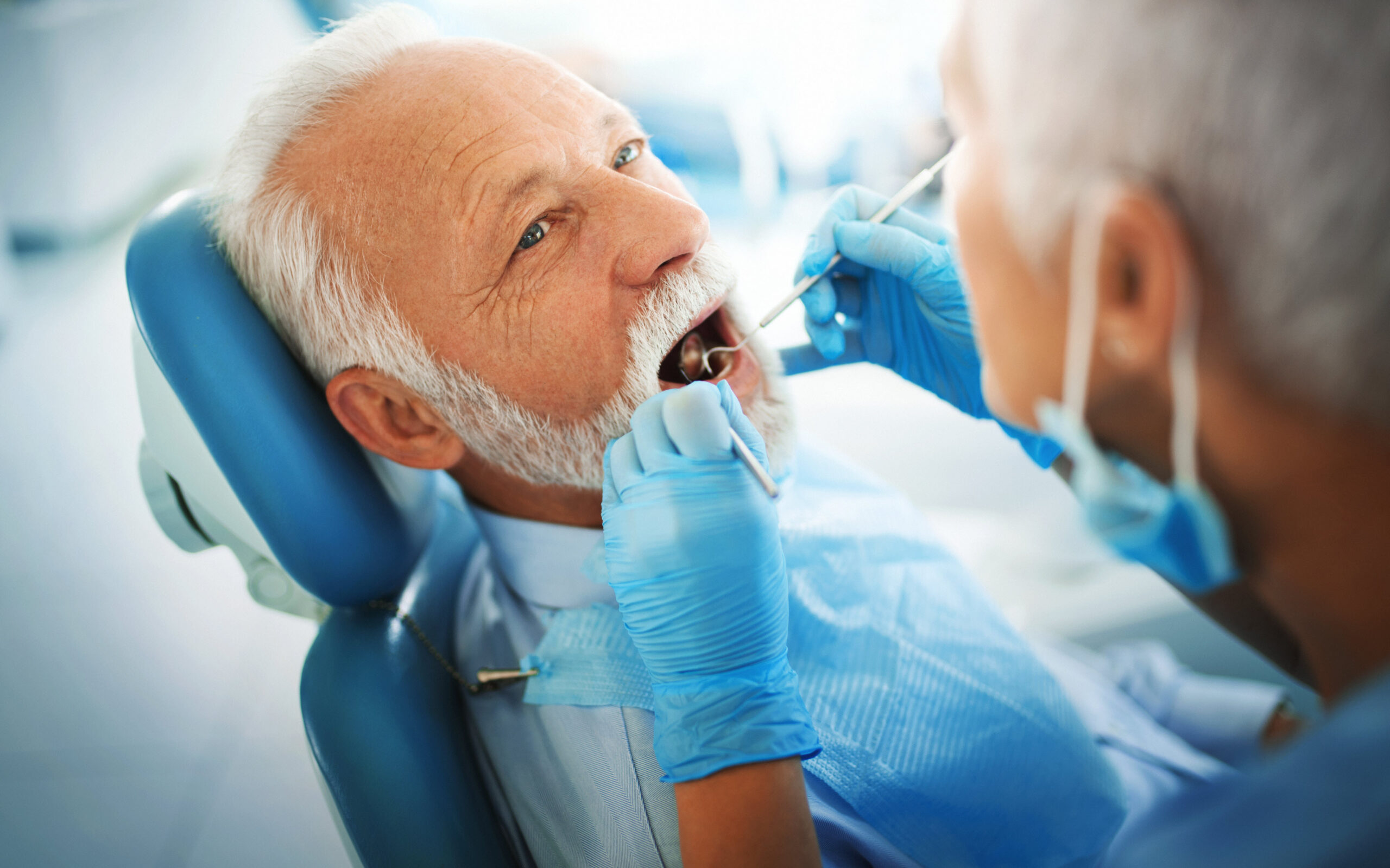 Senior Getting Dental Care